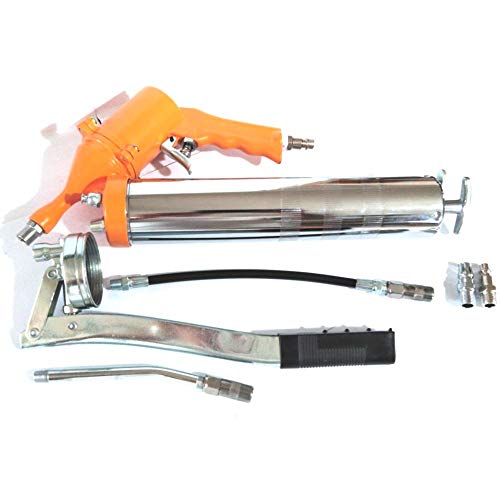FAST WORLD SHOPPING ® Engrasador de aire comprimido 400 cc pistola de grasa bomba neumática engrasador manual pistola de aire grasa jeringa selladora jeringa grasa