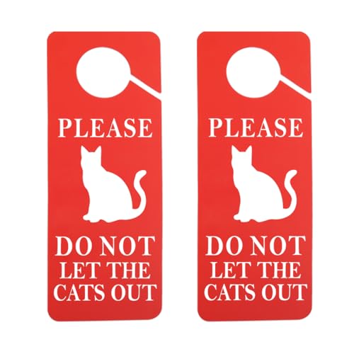 2PCS Don' t Let The Cats Out/In Door Only Cat