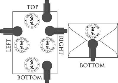 Reiki Master Round Embosser Shiny-Seal Hand Held Custom Embosser Reiki Master.
