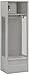 Salsbury Industries Open Access Standard Assembled Metal Locker, 6-Feet-18-Inch, Grey