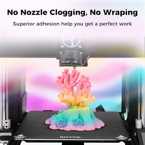 Image of Sovol 3D Printer Matte Multicolored Fast Change Gradient Rainbow PLA 1kg (2.2 lbs) Spool 3D Printing Materials, Dimensional Accuracy + /- 0.03 mm, 1.75 mm, Matte Starlight