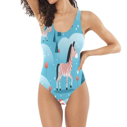 Bikini monokini sexy slim rayé zèbre lunatique coloré maillot de bain femme