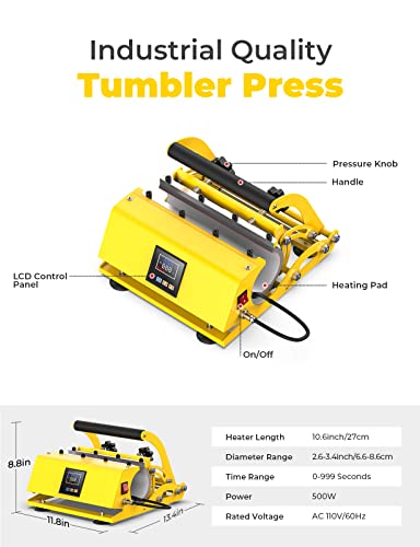 Pro 30 Oz Tumbler Heat Press Machine, Findcolor Mug Press For 11 Oz 15 Oz 16 Oz 20 Oz 30 Oz Straight Skinny Sublimation Tumblers, Cup Heat Press Diy Sublimation 30Oz Tumbler Press #TOP4