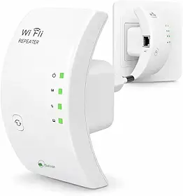 Repetidor de Sinal WiFi 1800Mbps Dual Band 2.4GHz 5GHz Premium | Amplificador de Internet Wireless Alta Velocidade | Extensor de Rede Sem Fio para Casa Escritório Smart TV Notebook Console