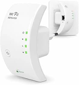 Repetidor de Sinal WiFi 1800Mbps Dual Band 2.4GHz 5GHz Premium | Amplificador de Internet Wireless Alta Velocidade | Extensor de Rede Sem Fio para Casa Escritório Smart TV Notebook Console