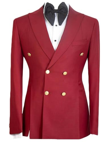 Manteau de costume homme blazer à double boutonnage coupe ajustée