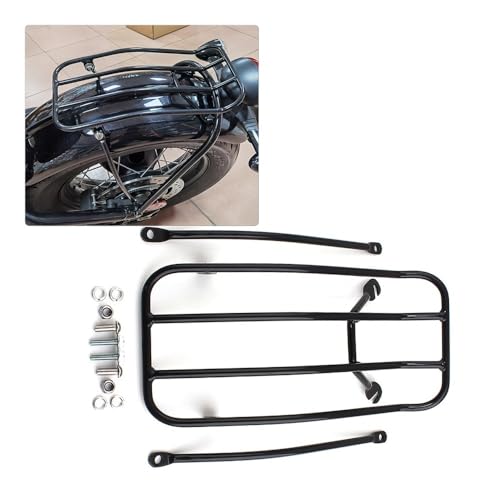 Support d'étagère à bagages arrière de moto en acier pour Bobber Black