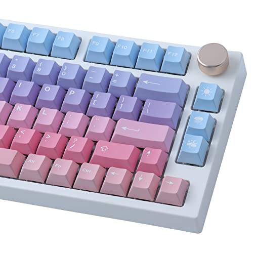 Tsungup PBT 129 Key ANSI&ISO Layout Cherry Profile Dye-Sublimated Keycaps for Gateron Kailh, Cherry MX Switches Mechanical Keyboards