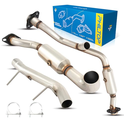 PHILTOP High Flow Catalytic Converter Replacement for 2011-2014 F-150 3.5L,Automotive Replacement Catalytic Converters OEM 50495,53969(EPA Compliant)