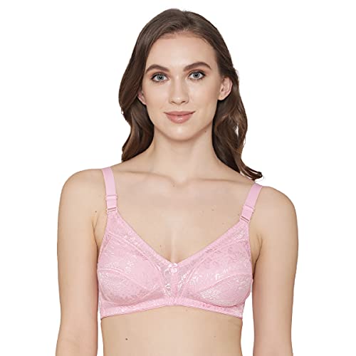 Image of Kalyani 5012 Non Padded Cups Floral Embroidered Full Coverage Lace /Net Bra