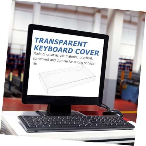 Cubierta de teclado acrílica transparente y rígida de alta calidad 4
