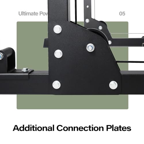 MAJOR FITNESS Drone1 Power Cage - Multi-Function Power Rack for Home Gym (Black)