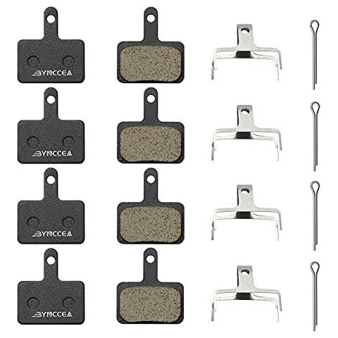 Bynccea 4 Paar Bremsbeläge für TRP Tektro Shimano Deore Br-M315 M355 M365 M375 M395 T615 T675 M495 M486 M485 M475 M446 M441 6 M41 5 M575 M545 M525 M515 M505 Cover