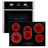 KKT KOLBE Autarkes Herdset | 60cm Einbaubackofen BO8805SS | 77cm Glaskeramikkochfeld CH7705RL | Grill | Heißluft | Timer | Wärmeschutzverglasung | Kindersicherung | Knebelbedienung | SET8805CH77RL