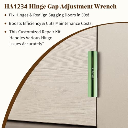 BBTEQEKN HA1234 Hinge Repair Tool, 6 Pcs Hinge Repair Kit, Fixed Hanging Door Adjustment Tool Set Door Hinge Tool, for Fixing Sagging Door, Residential by BBTEQEKN - Image 5