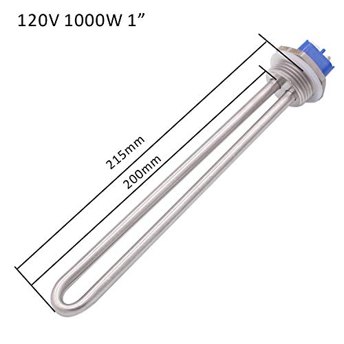 Dernord 120V 1000W Immersion Water Heater Submersible Heating Element Heater Element With 1 Inch Npt Fitting #TOP3