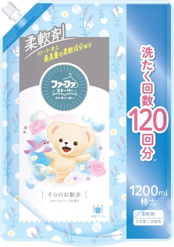 ファ ー ファ ストーリー 柔軟剤 そらの お散歩 詰替用 1200ml フローラルソープの香り