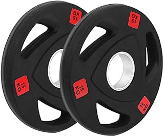 2 Inch Olympic Weight Plates,Portable Weight Lifting Plate 3 Hole 50mm Hole Diameter Barbell Weights Strength Training Equipment