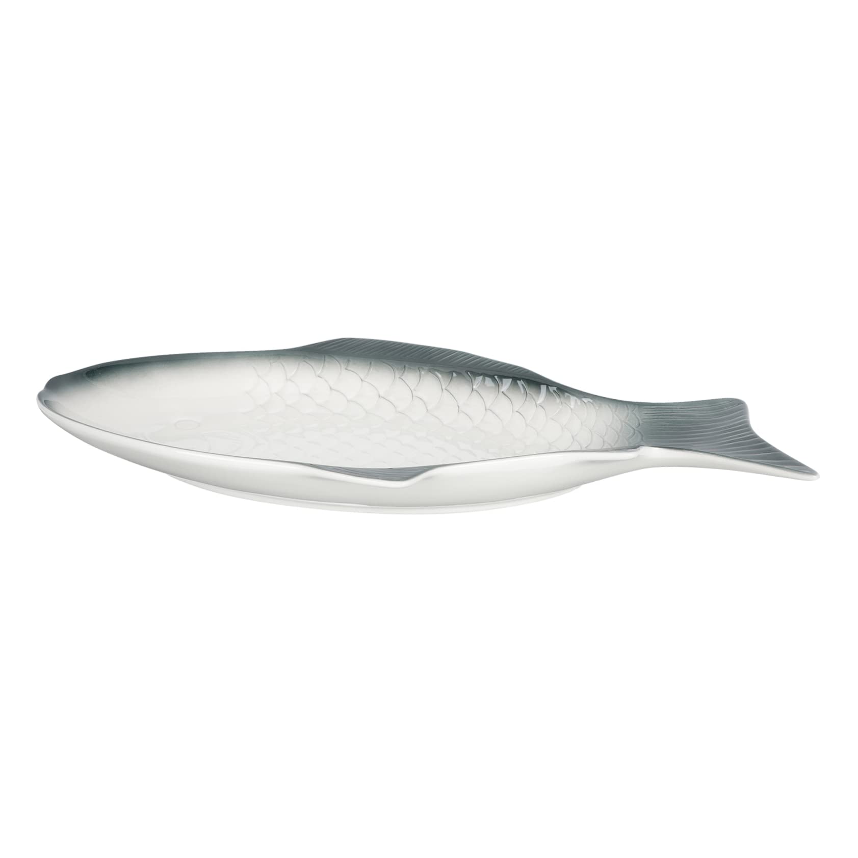 Piatto a Forma di Pesce in Ceramica per Servire e Cuocere | Vassoio per Pesce, Piatto da Portata per Antipasti, Articolo Elegante per Tavola Festiva