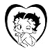 Black Box car Sticker 16.2cm * 16.6CM Betty Boop Auto-Auto Trunk Dekoration Aufkleber Kreative Vinyl-Abziehbilder Black Box car Sticker (Color Name : Black)