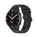 Produktbild KW Tiggo 22mm Armband für Huami amazfit GTR 2e/ 2,Silikon Ersatzband Verstellbares Weiches Silikonband,Uhrenarmband Armbänder Wrist Strap für Huami amazfit 3 stratoS/GTR 47mm/2 stratoS (Schwarz)