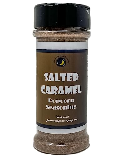 Premium | Salted Caramel Popcorn Seasoning | Large Shaker | 5.5 Fl Oz | Calorie Free | Fat Free | Saturated Fat Free | Cholesterol Free #TOP6
