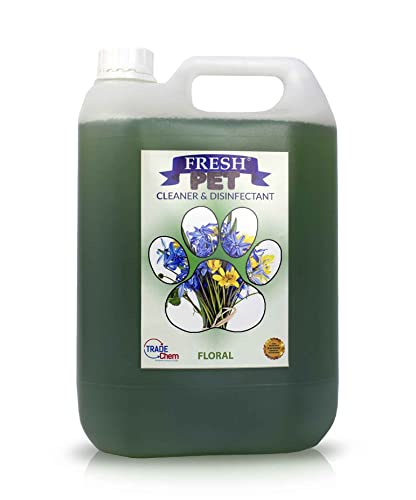 Trade Chemicals Fresh Pet Kennel/Cattery Disinfectant and Deodoriser - 5L (FLORAL)