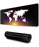 5 kontinente der erde - karte 【Erweitertes Gaming-Mauspad】 Das vollständige Desktop-Mauspad misst 31,5 x 11,8 Zoll. Dieses XXL-Mauspad ist groß genug, um Ihre Maus, Gaming-Tastatur und andere Desktop-Elemente zu halten, während es Ihren Desktop immer schützt. Das Muster mit seinem tollen individuellen Design verleiht Ihrem Schreibtisch Charakter. Die Mausmatte ist perfekt für alle Arten von Räumen, Büros, Wohnungen und Schreibtischen