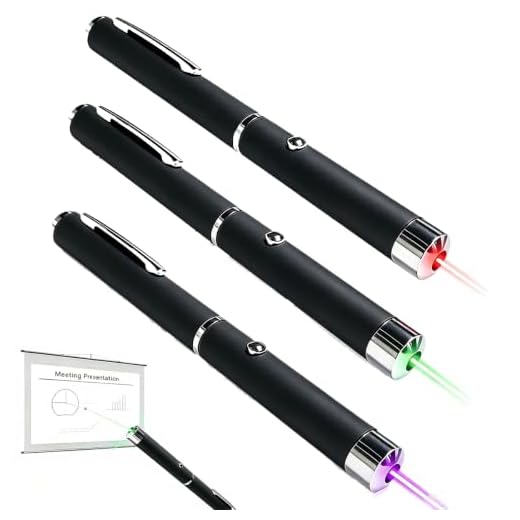 XIMIBI Red, Purple, Green, 3 Laser demonstrators for Teaching and Meetings