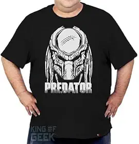 Camiseta Plus Size Predador Filme Clássico Camisa Geek