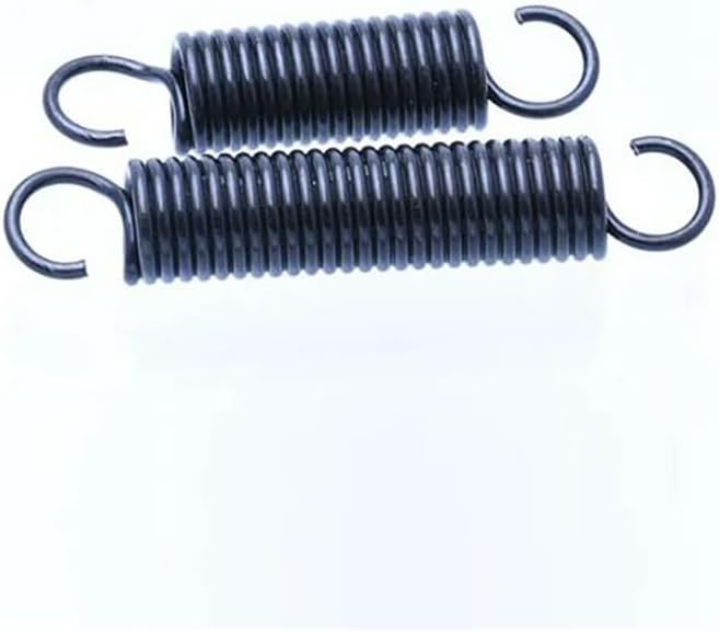Nickel Wire，Nickel Element Stainless Steel Spring, Metal Springs 2pcs Wire Dia 2mm Tension Spring with Open Hook OD 10-17mm Expand Spring Pullback Spring Long 30-100mm(50mm)