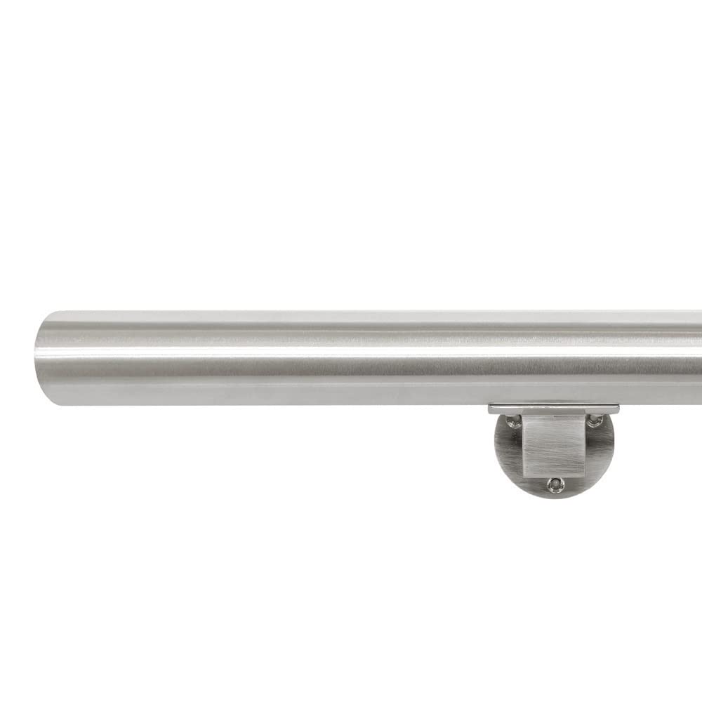 Vivol Main courante INOX Brossé 60 cm + 2 Supports