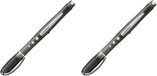 Miniatura 1 de STABILO Worker - Bolígrafo de punta redonda, color negro (paquete de 2)