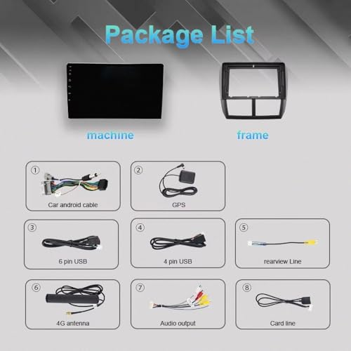 Navegación GPS Subaru Impreza 2007-2011 Android Auto Bluetooth Wireless Carplay 32G 7