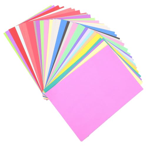 Papier de couleur pour cartes et loisirs créatifs, lot de 120 pièces en couleurs variées