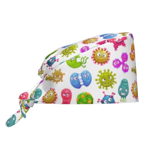 Image of Surgical Caps Men Women, Scrub Cap with Sweatband Adjustable