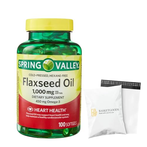 Spring Valley Flax Seed Oil, 1000 mg, 100 Softgels