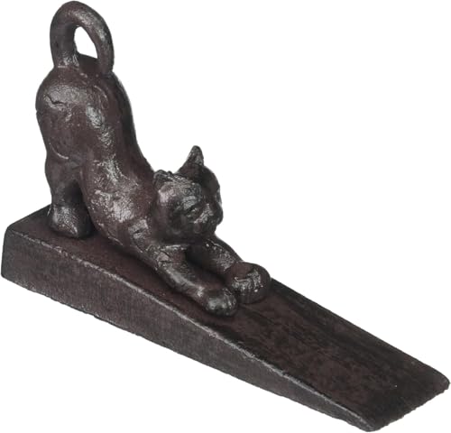 YukaBa Home Locomotion Stretching Cat Door Stopper Black (Cat A-1 Pack)