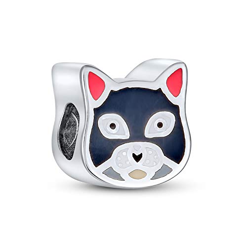 Charm de gato negro en plata para lucir en tu pulsera europea diaria