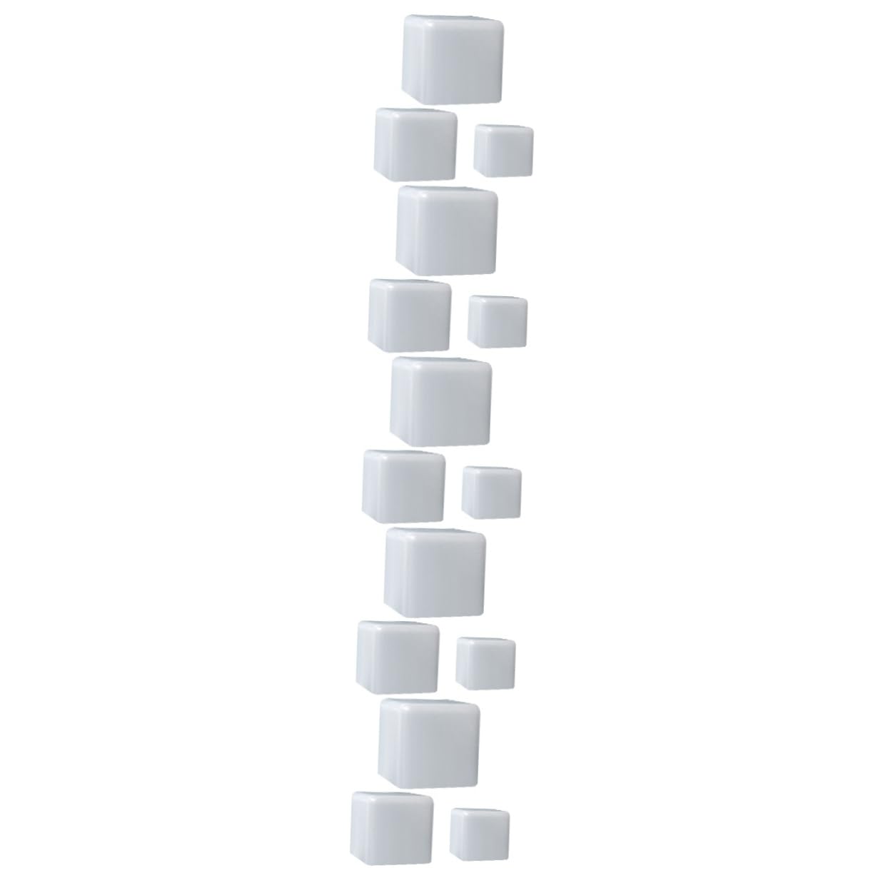 NUOBESTY 15pièces Moule à Cube Silicone Moules DIY Époxy pour Décorations Artisanales Et Bougies Carrés Pratiques Et Flexibles pour Bricolage Et Fêtes