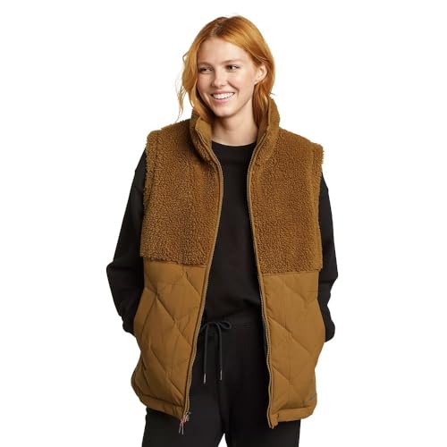 Eddie Bauer Twisp Down Vest Gilet Femme Noir en Duvet Chaud