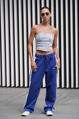 Image of BONKERS Blue Sporty Straight Fit Pants