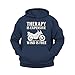 Quipo Therapy is Expensive, Wind is Free Motorcycle Hoodie – 4 Colors – Motorcycle Rider Sweatshirt - MotoBearZ Premium Biker Hoodie Multicolor