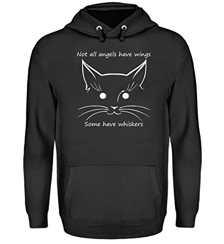 Pull à capuche unisexe Chat Ange noir XXXXXL : finitions et confort premium