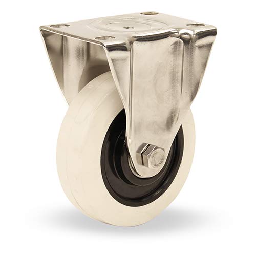 4" high Temperature Stainless Steel Rigid Caster with Ultratherm Wheel (R-STL-4HWRSB)