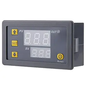 A K Homes -LED Digital Temperature Controller Easy To Instal Digital Temperature Controller High Reliability Business for Work Industrial Equipment Electronic Equipment(12V red and blue display)