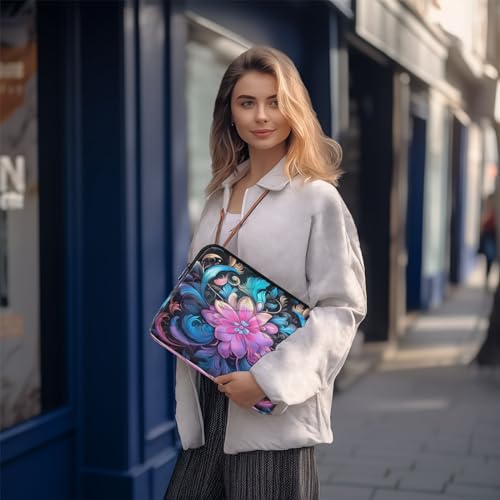 Funda para portátil Boho Mandala Lotus 13-14 pulgadas miniatura 7