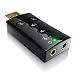 CSL - Tarjeta de Sonido Externa 7.1 USB - Sonido Surround 3D...