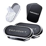 CARMOUNT F1 Soporte para salpicadero de coche | Soporte magnético para teléfono móvil, imanes ultra fuertes, 8 x N52, montaje universal para todos los teléfonos móviles (paquete de 2), soporte para