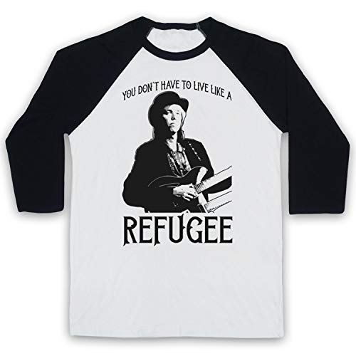 T-shirt de baseball retro Tom Petty Refugee à manches 3/4 pour homme